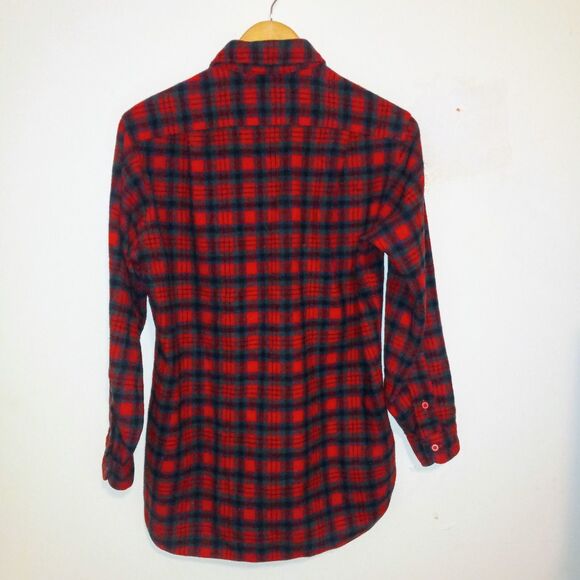 Vtg Pendleton MacDuff Tartan Field Shirt-Size 15.5/M-Wool-Flap Pockets-USA Made - Picture 5 of 10